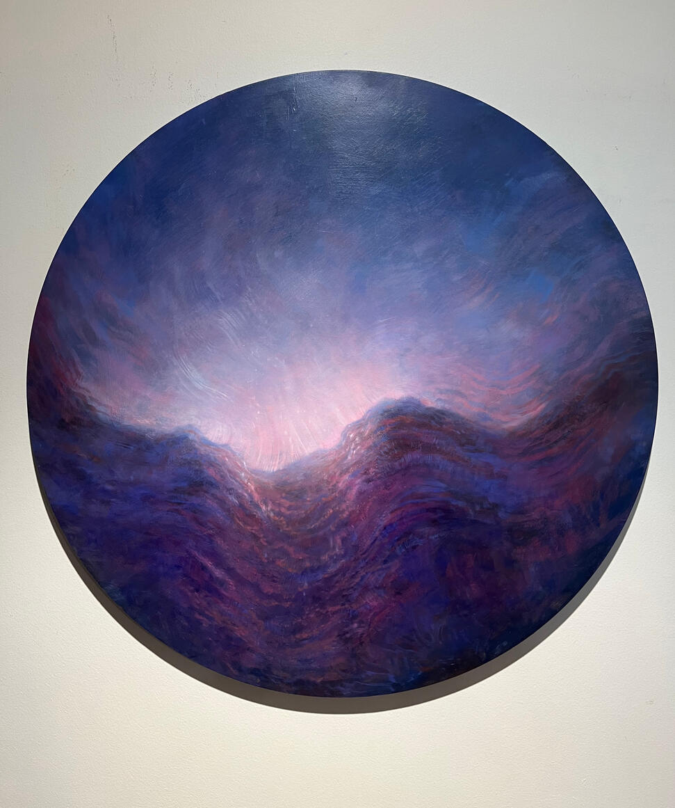 Remember, Oil on Canvas, 60cm diameter