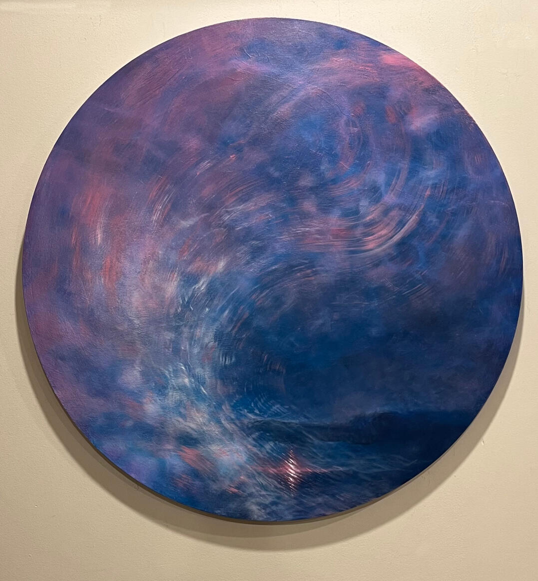 Soul echo, Oil on Canvas, 70cm diameter